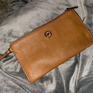 Michael Kors Acorn Leather Clutch